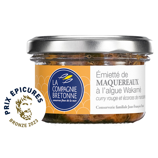 EMMAKW - Émietté de maquereau wakamé, curry rouge, écorce de mandarine - 90g (12)