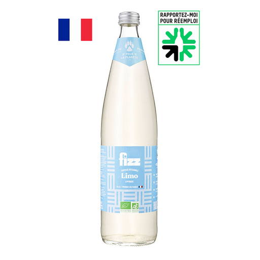 FIZLIM75 - Fizz limo : Limonade bio artisanale - 75 cl (6) (FRA)