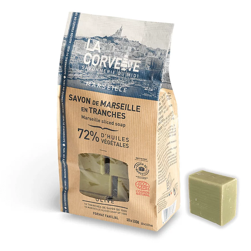 SAC10SAV - Savons bruts olive 100g en sac de 10 - 1kg (FRA)