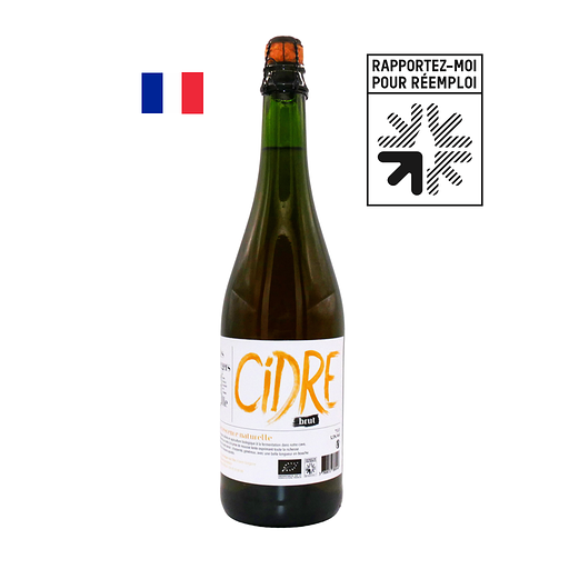 CIBRUT - Cidre bio fermier brut Les vergers de l'Ille - 75cl (6) (FRA)