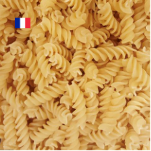 FUBL5FR - Torsade / fusilli blanche - 5kg (FRA)