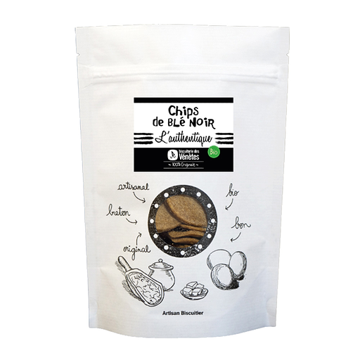 CHIP100 - Chips de blé noir Authentique 100g x 16 (FRA)