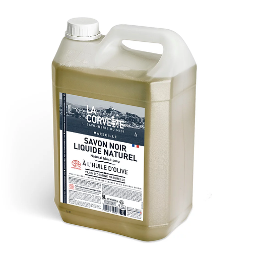 SAVNL5L -Savon noir liquide olive bidon 5L (FRA)