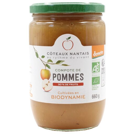 COMPO660 - Compotes de pommes 660g Demeter Coteaux Nantais (6)