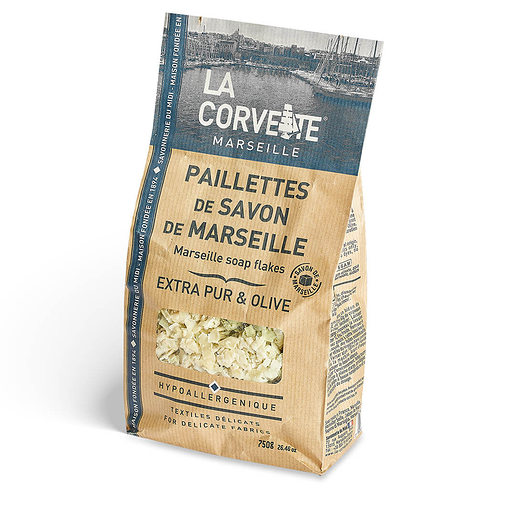 PASDMOEP750 - Paillettes de Savon de Marseille Olive & Extra Pur 750g (6) (FRA)