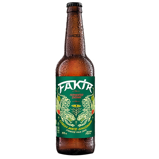 KEFAKIR - Boisson fermentée à base de kefir & fruits Fakir - 33 cl (12) (FRA)