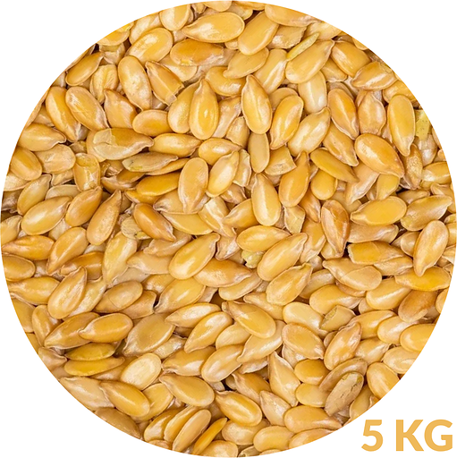 LINJ5F - Graine de lin jaune/doré France (transformateurs) - 5 kg (FRA)