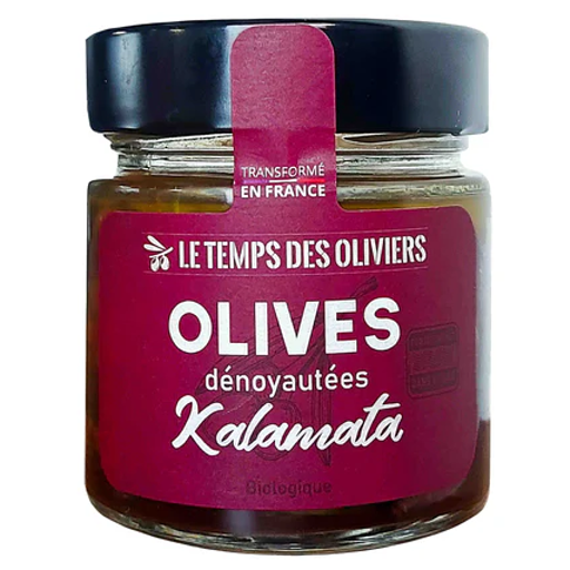 OLKADH180 - Olives Kalamata Grèce dénoyautées dans l'huile 180g net (12)