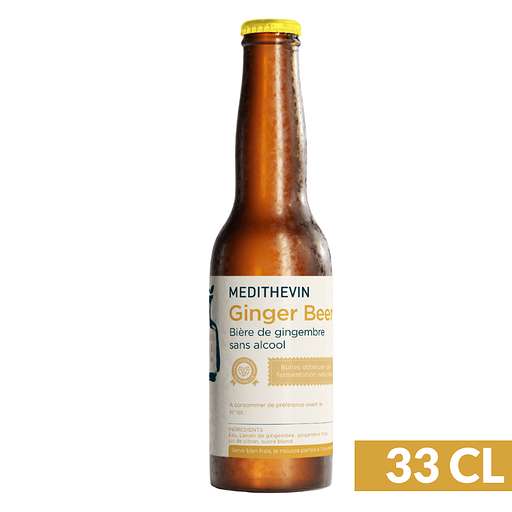 GINBEMDT33 - Ginger Beer artisanale & naturelle Médithevin 33cl (12)