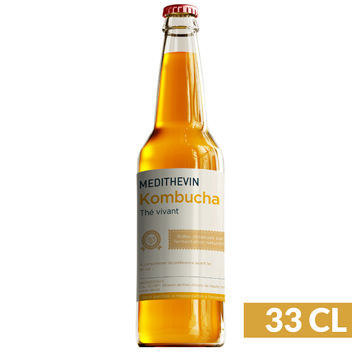 KOMBMDT33 - Kombucha artisanal & naturel Médithevin - 33cl (12)