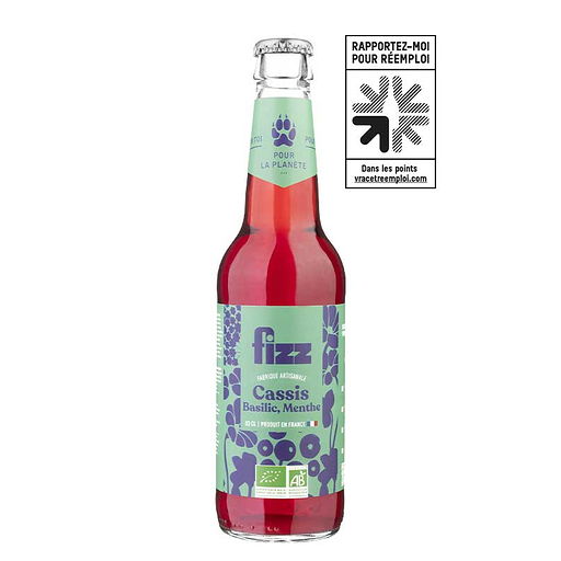 FIZCABA - Fizz Cassis Basilic Menthe 33 cl (12) (FRA)
