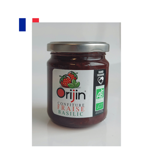 COFRBA - Confiture fraise basilic solidaire - 250g (12) (FRA)